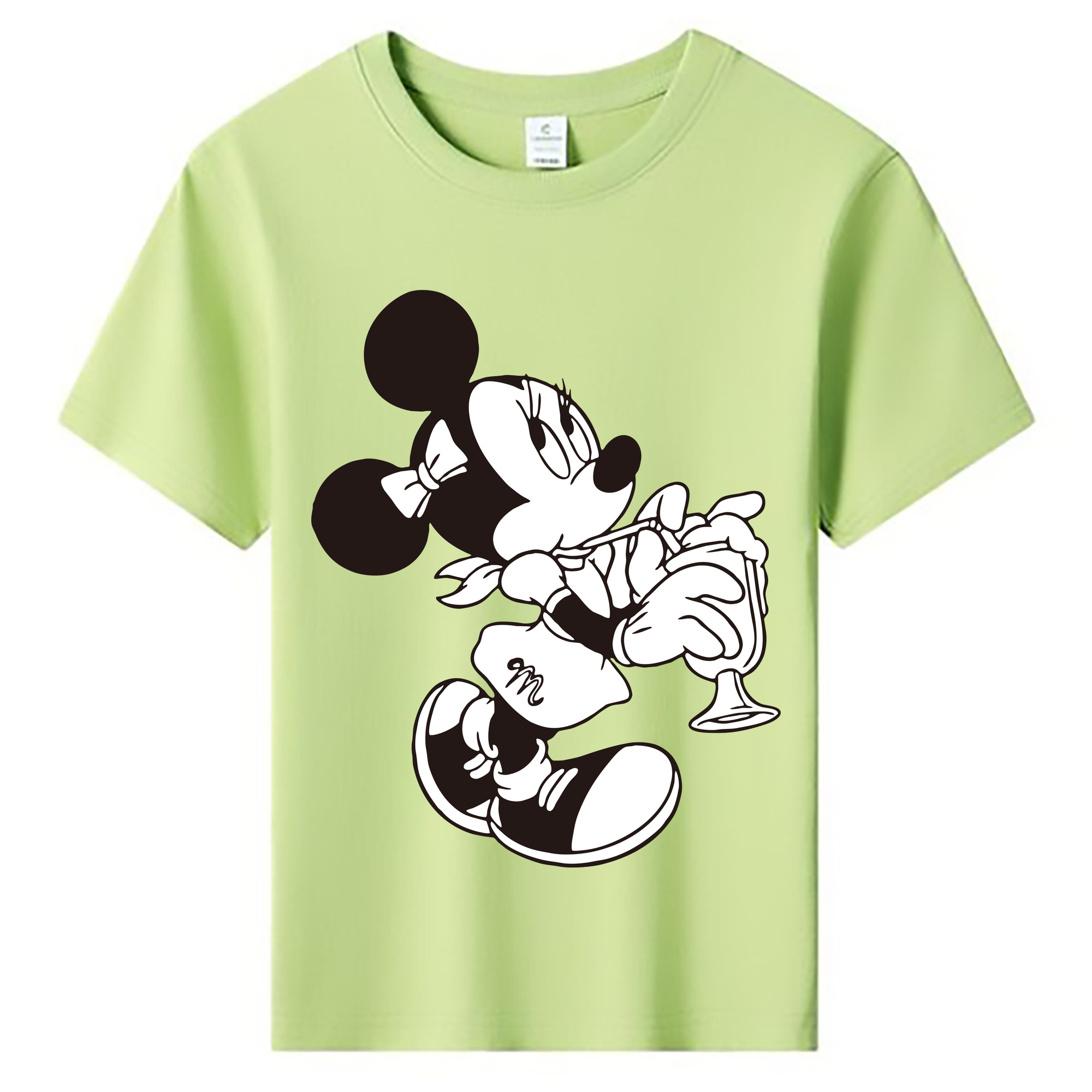 ミッキーマウス Mickey Mouse 綿100％キッズTシャツ（フロントプリント）